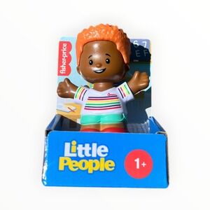 Fisher-Price Little People Boy Figure Orange Hair Rainbow Shirt HYJ96 JBD47 New